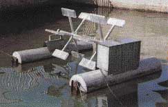 a&eacute;rateur de surface en aquaculture pisciculture ferme aquacole