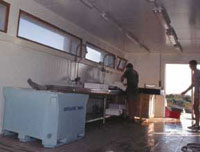 Unit&eacute; de conditionnement dans les stations de purification et st&eacute;rilization de coquillages et conchylicultures ainsi que dans les fermes aquacoles, &eacute;closeries,